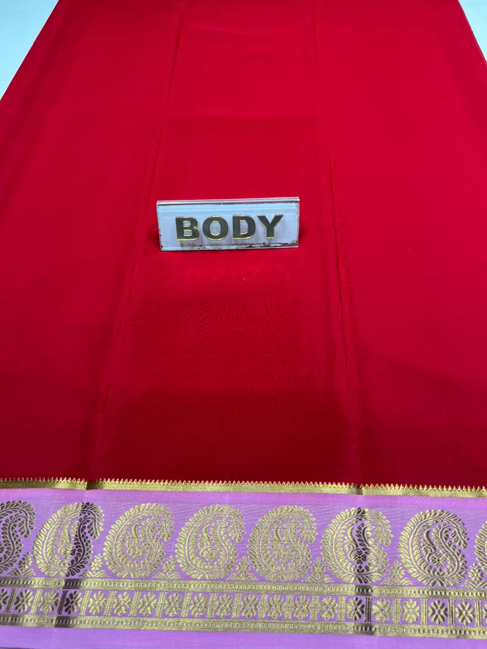 Pure Mysore Silk Saree.