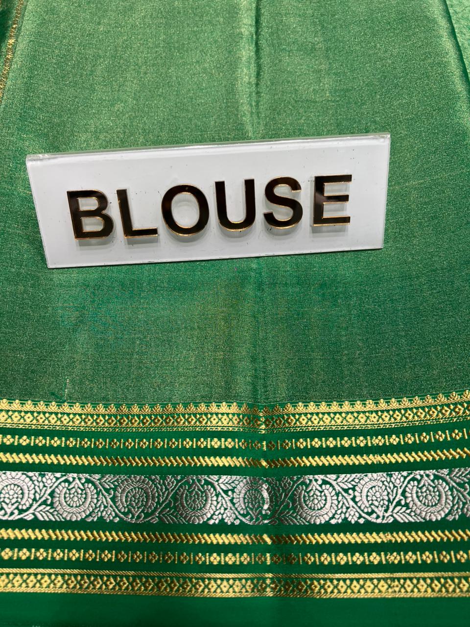 Pure Mysore Silk Saree.