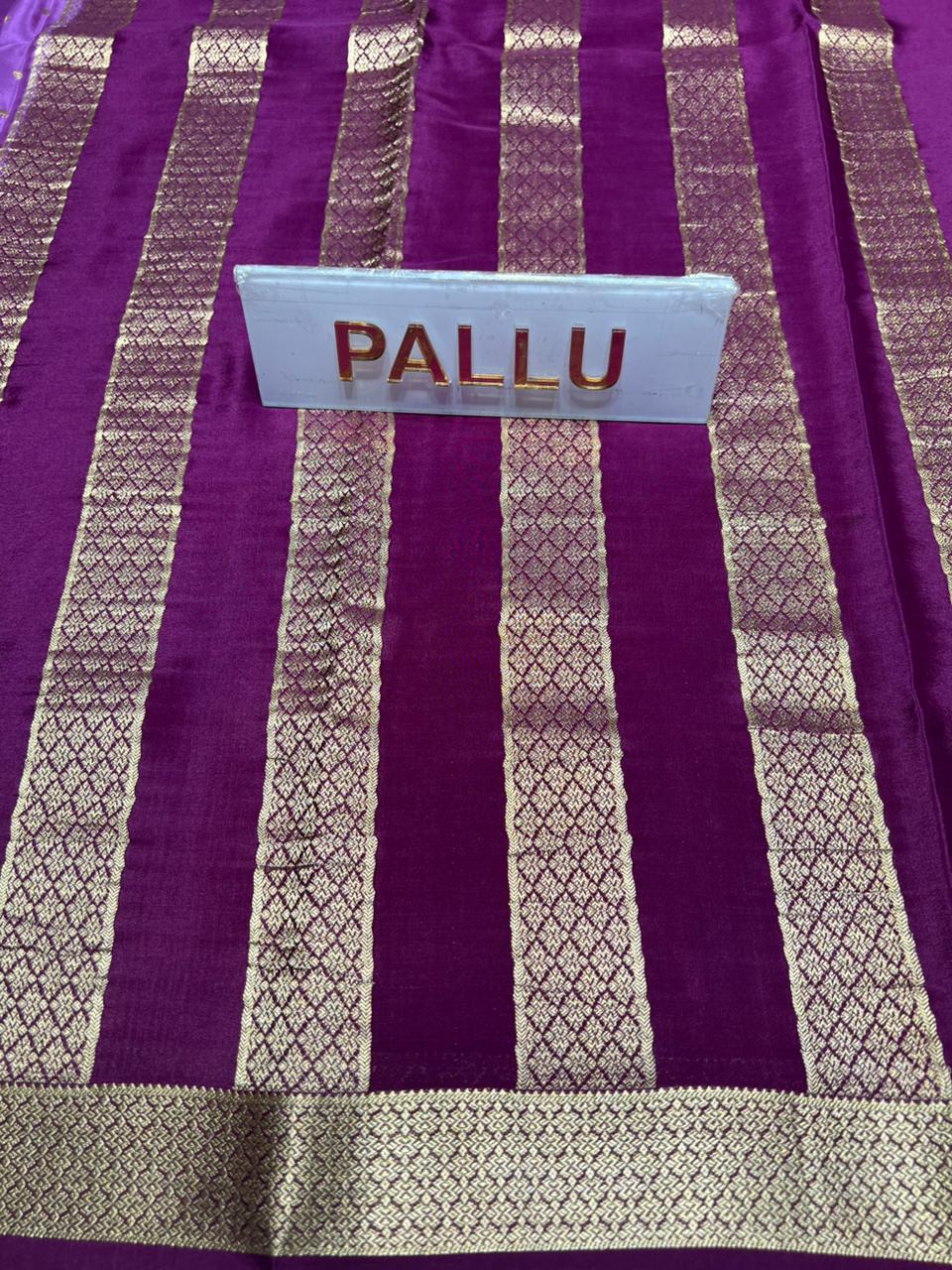 Pure Mysore Silk Saree.
