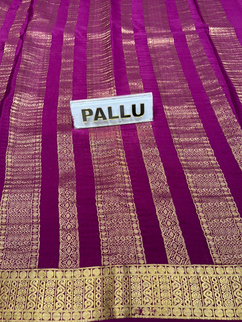 Pure Mysore Silk Saree.