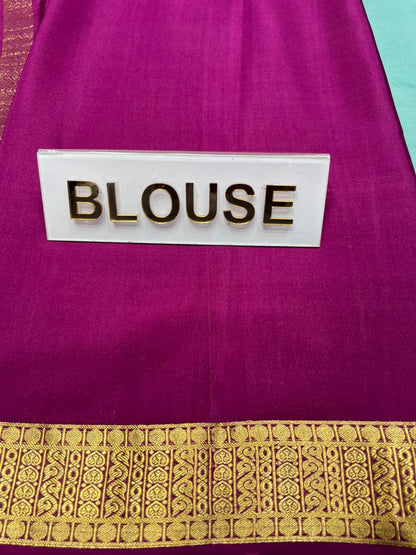 Pure Mysore Silk Saree.