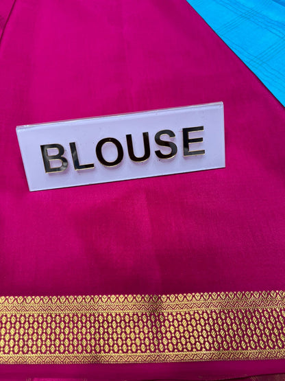 Pure Mysore Silk Saree.
