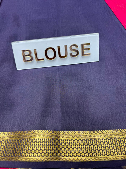 Pure Mysore Silk Saree.
