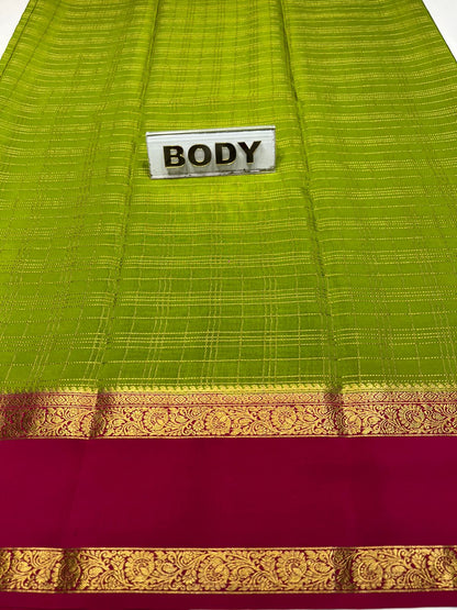 Pure Mysore Silk Saree.