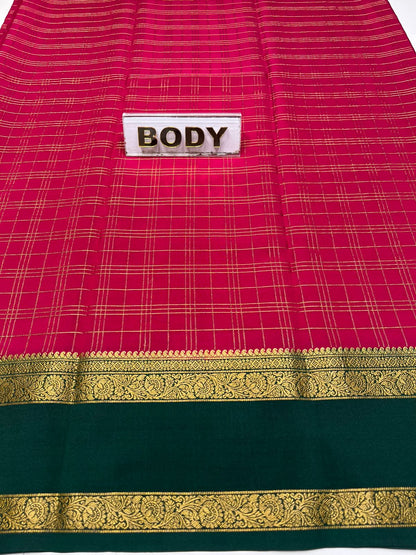 Pure Mysore Silk Saree.