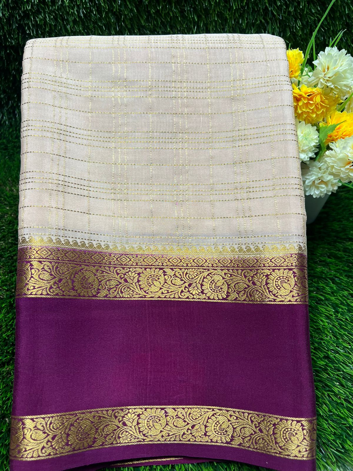 Pure Mysore Silk Saree.
