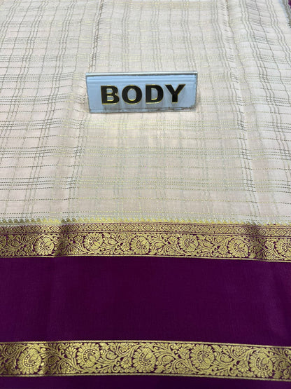 Pure Mysore Silk Saree.