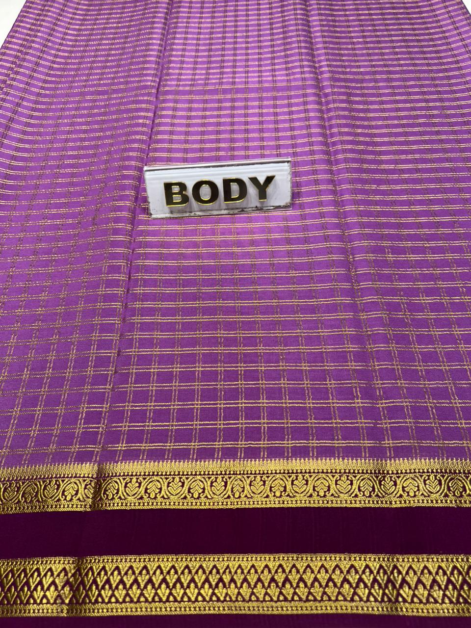 Pure Mysore Silk Saree.