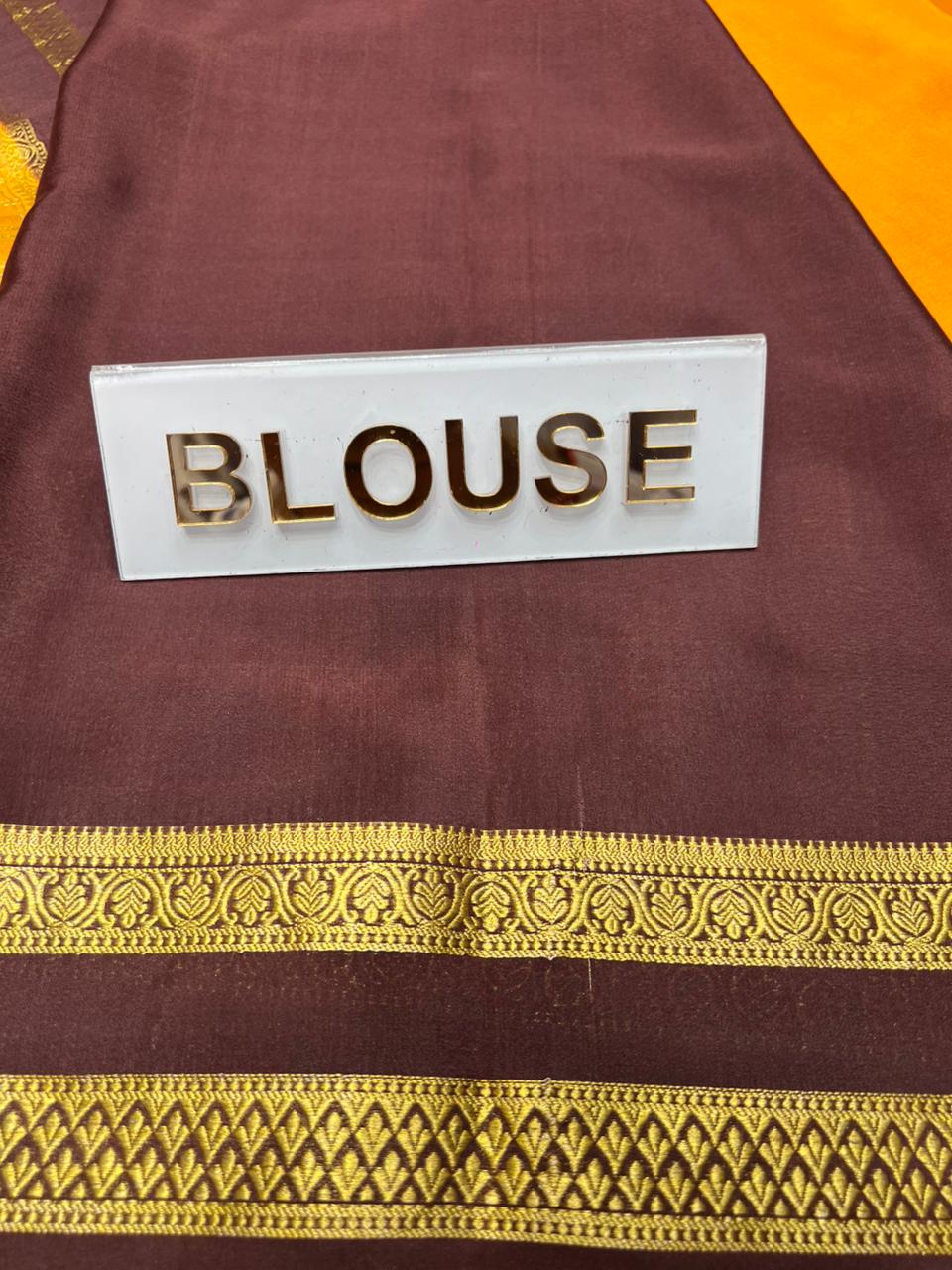 Pure Mysore Silk Saree.