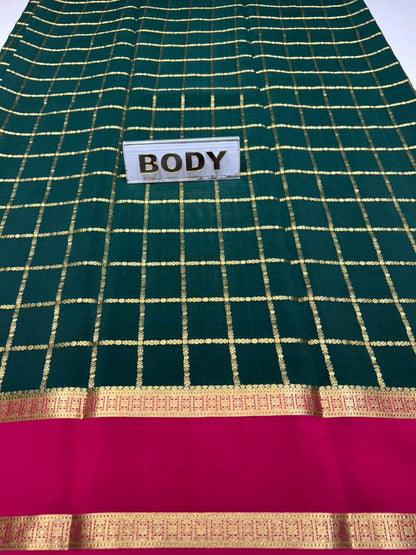 Pure Mysore Silk Saree.
