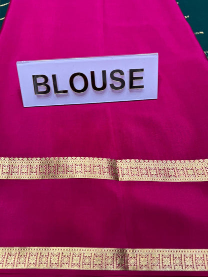 Pure Mysore Silk Saree.