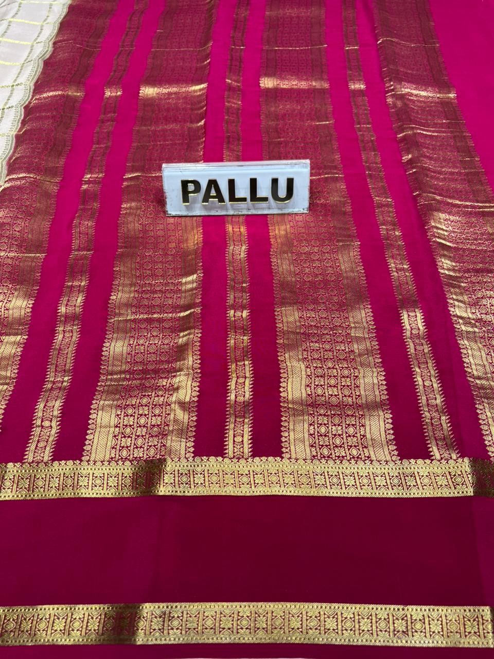 Pure Mysore Silk Saree.