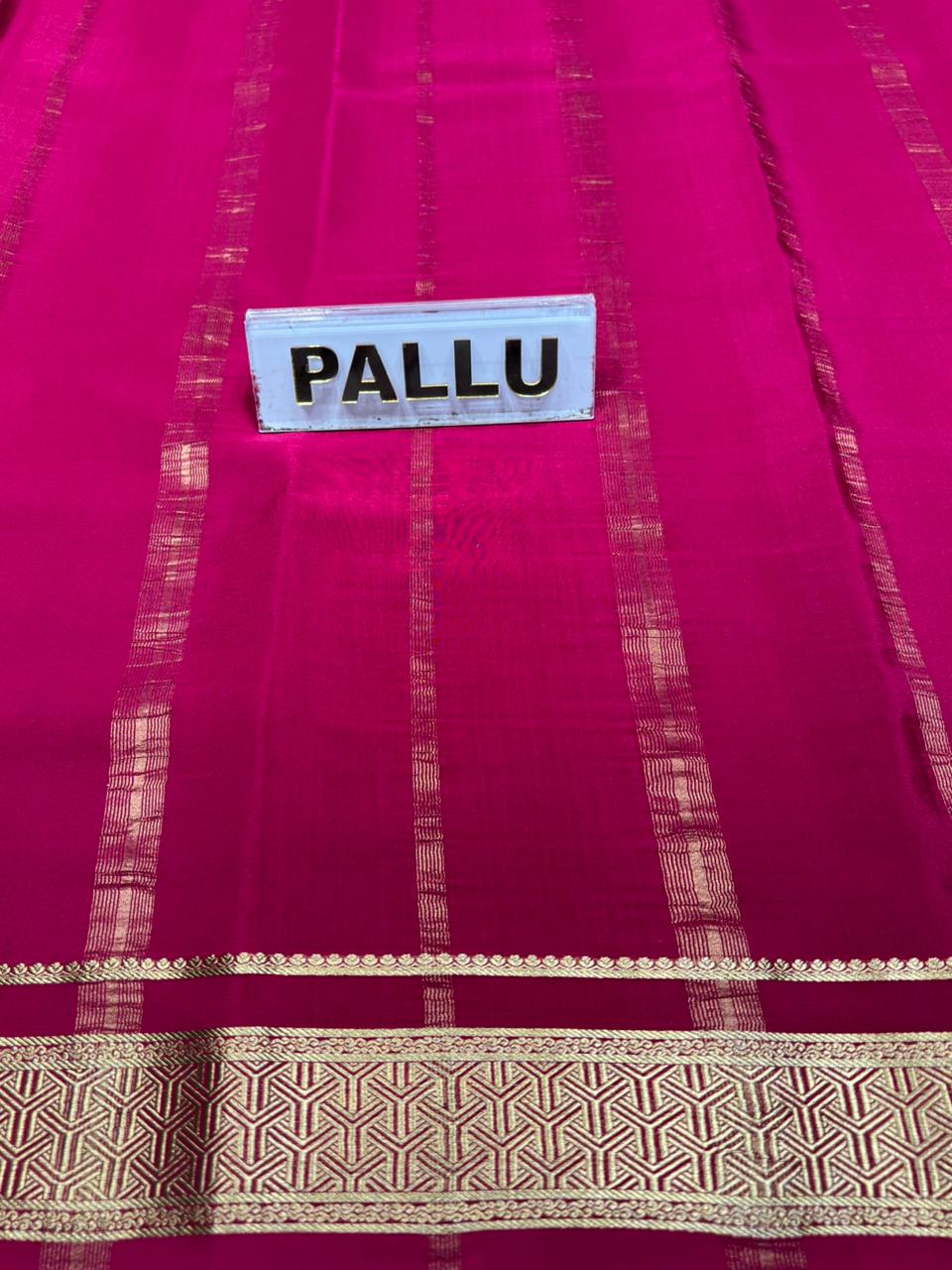 Pure Mysore Silk Saree.