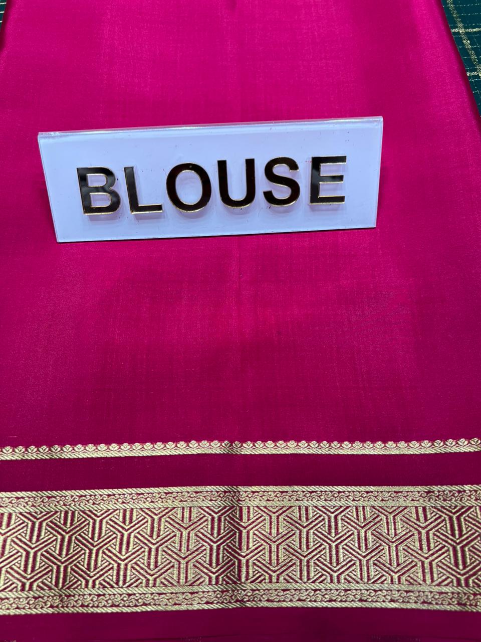 Pure Mysore Silk Saree.