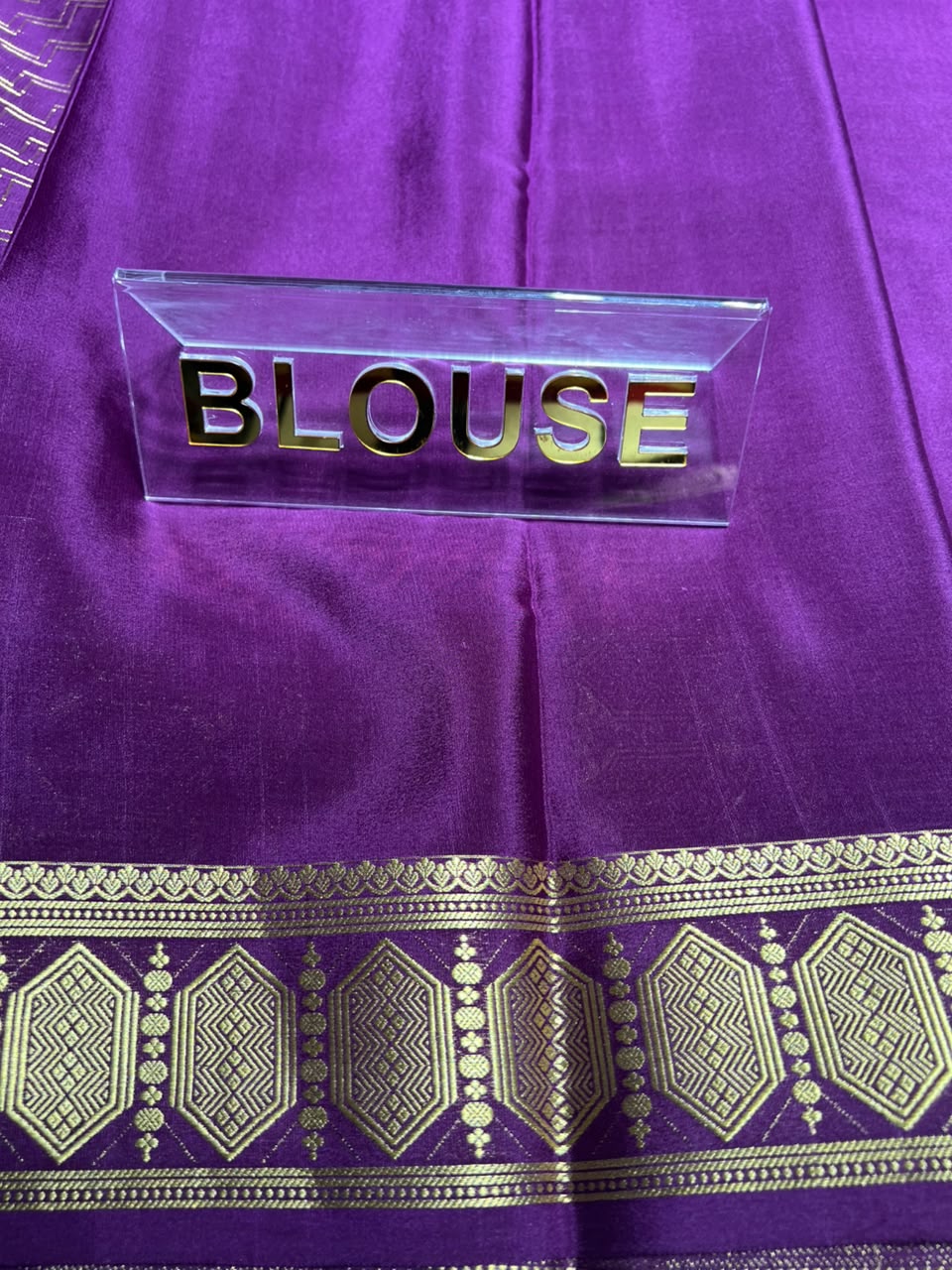 Pure Mysore Silk Saree.