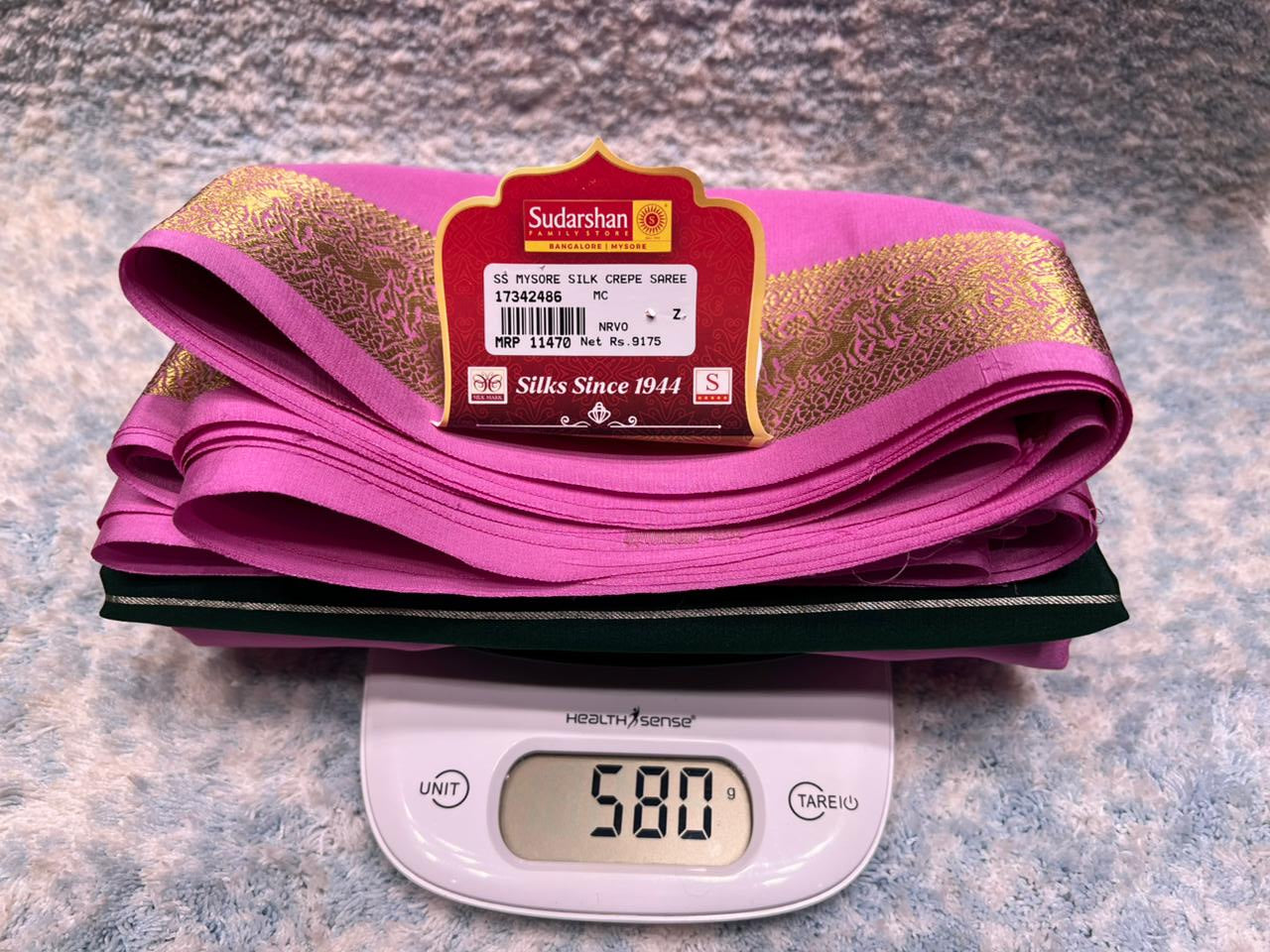 Pure Mysore Silk Saree.