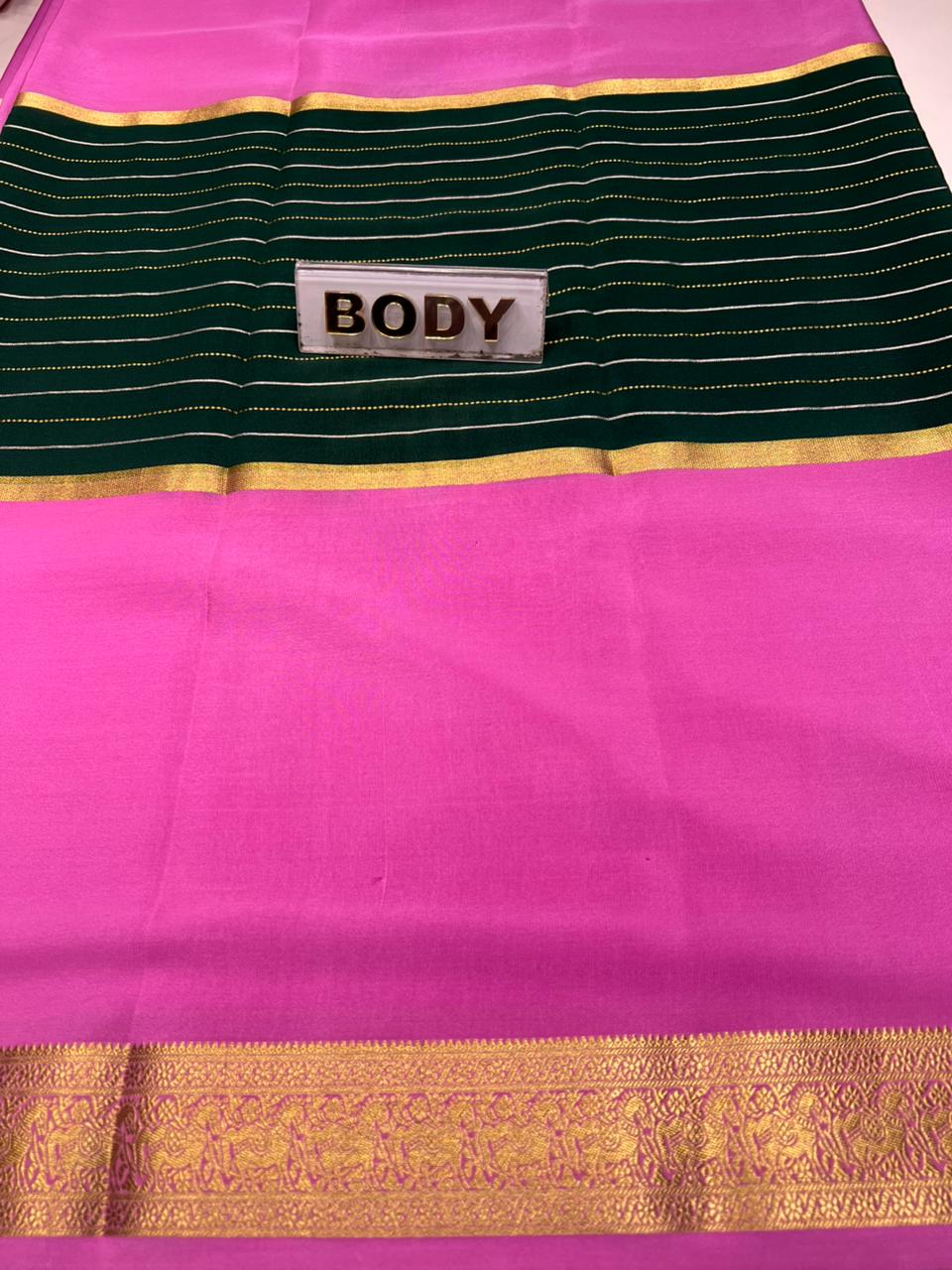 Pure Mysore Silk Saree.
