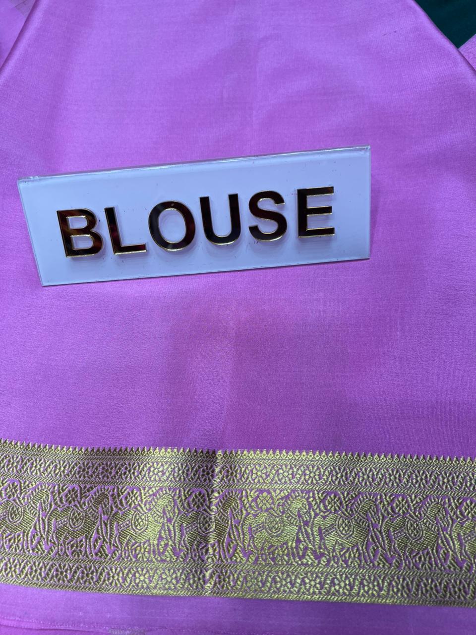 Pure Mysore Silk Saree.