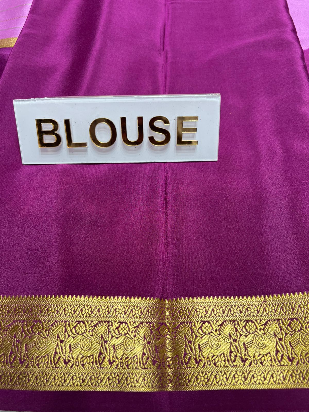 Pure Mysore Silk Saree.