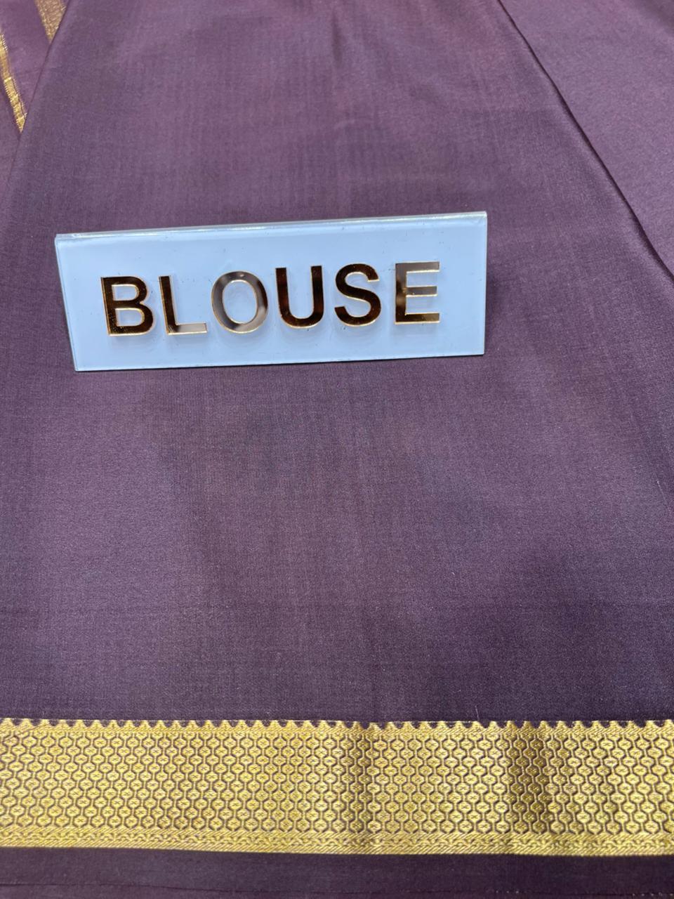 Pure Mysore Silk Saree.