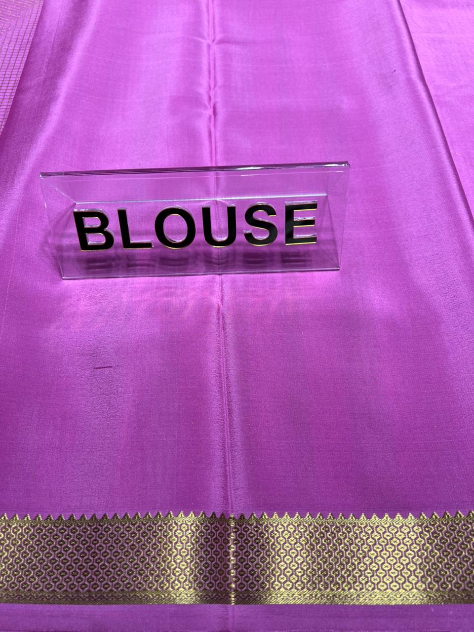 Pure Mysore Silk Saree.
