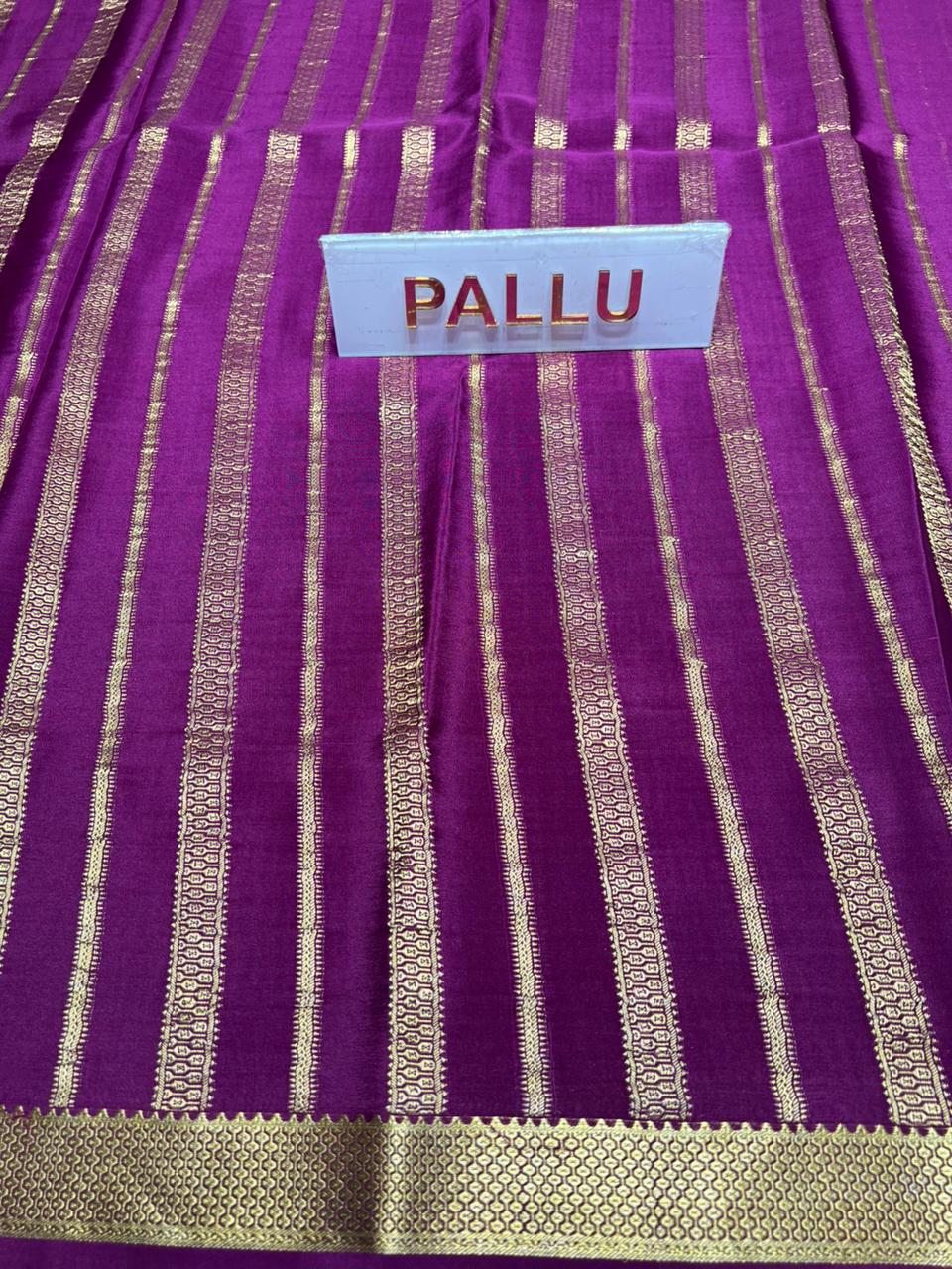 Pure Mysore Silk Saree.