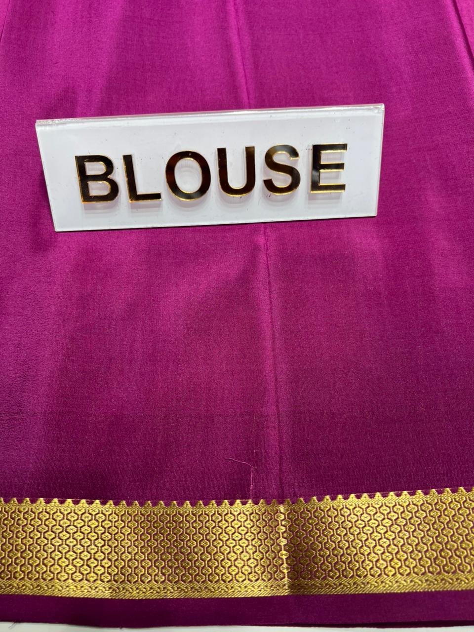 Pure Mysore Silk Saree.