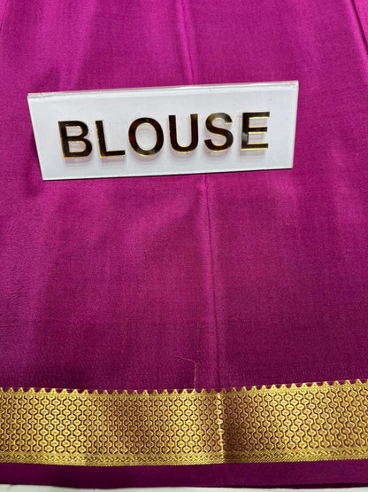 Pure Mysore Silk Saree.