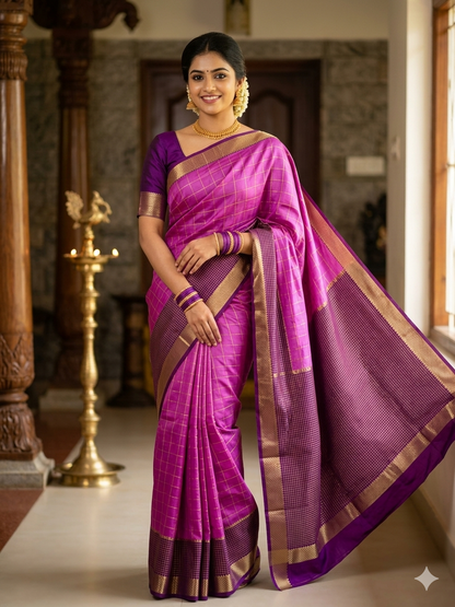 Pure Mysore Silk Saree.