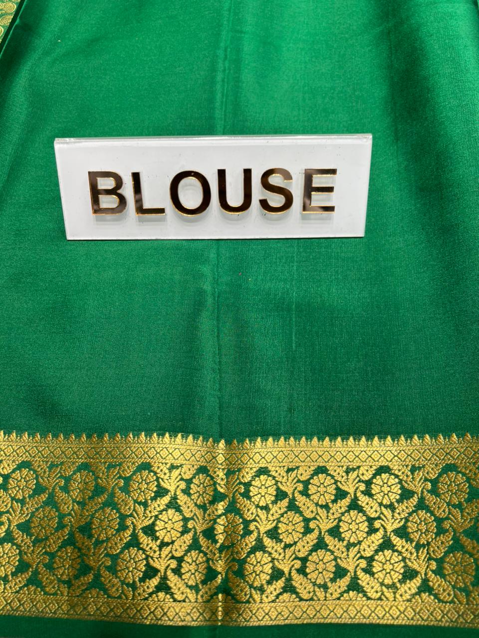 Pure Mysore Silk Saree.