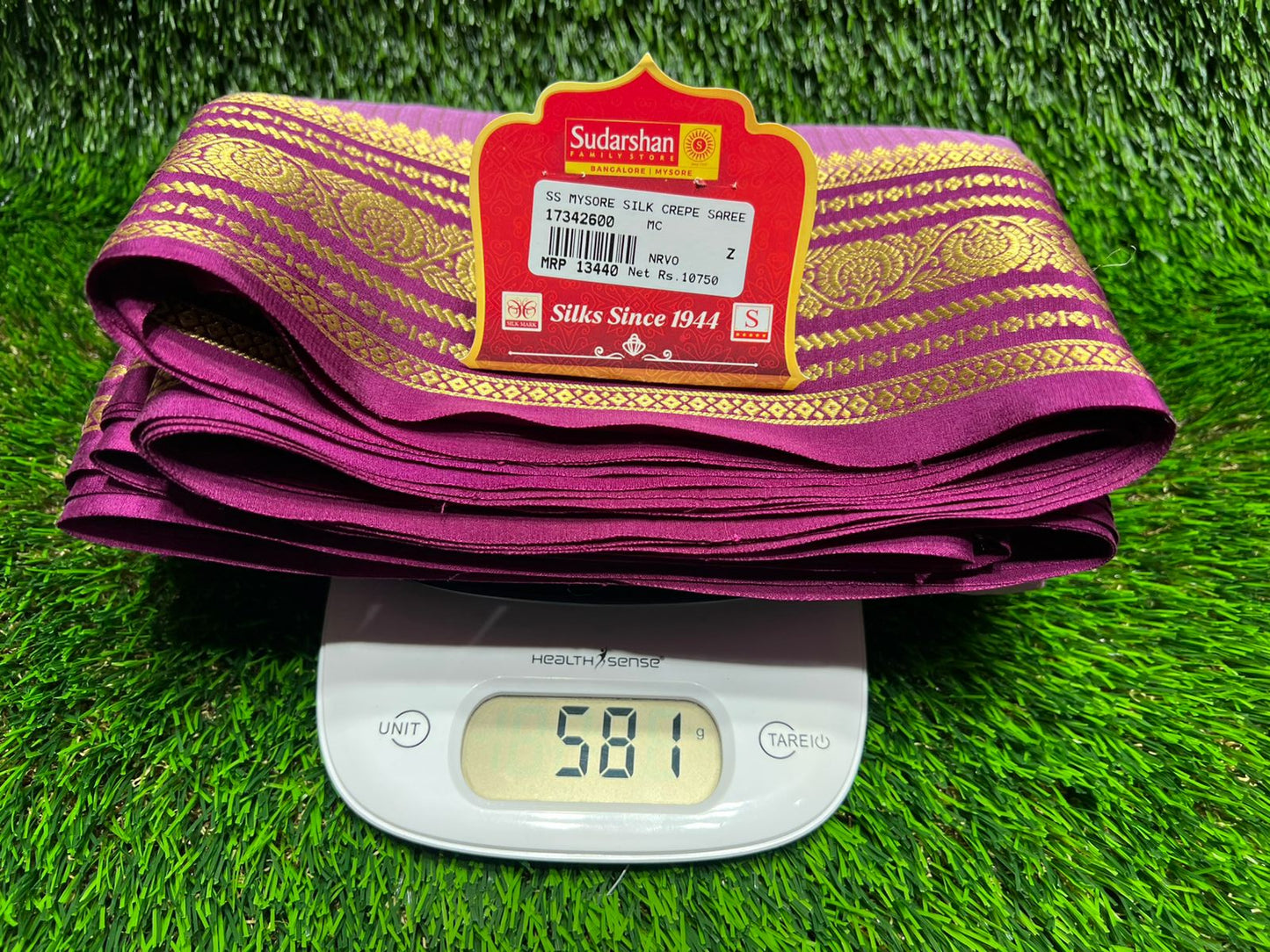 Pure Mysore Silk Saree.