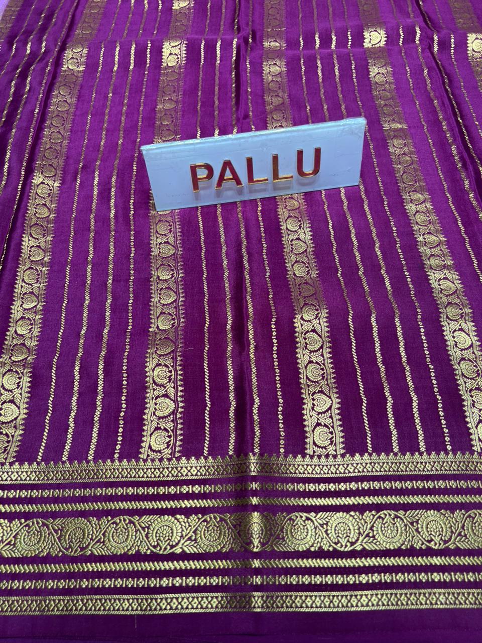 Pure Mysore Silk Saree.