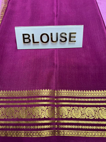 Pure Mysore Silk Saree.
