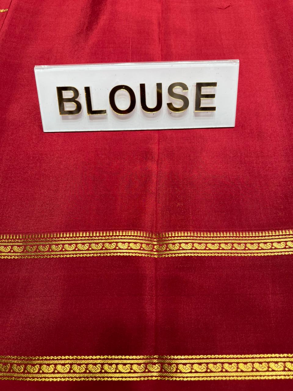 Pure Mysore Silk Saree.
