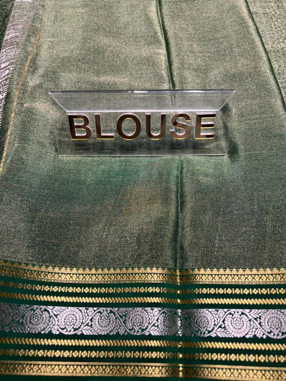 Pure Mysore Silk Saree.