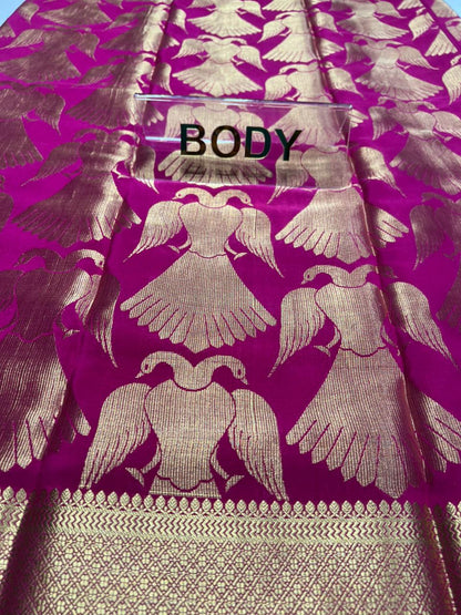 Pure Mysore Silk Saree.( 100 Gsm )