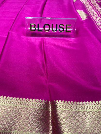 Pure Mysore Silk Saree.( 100 Gsm )