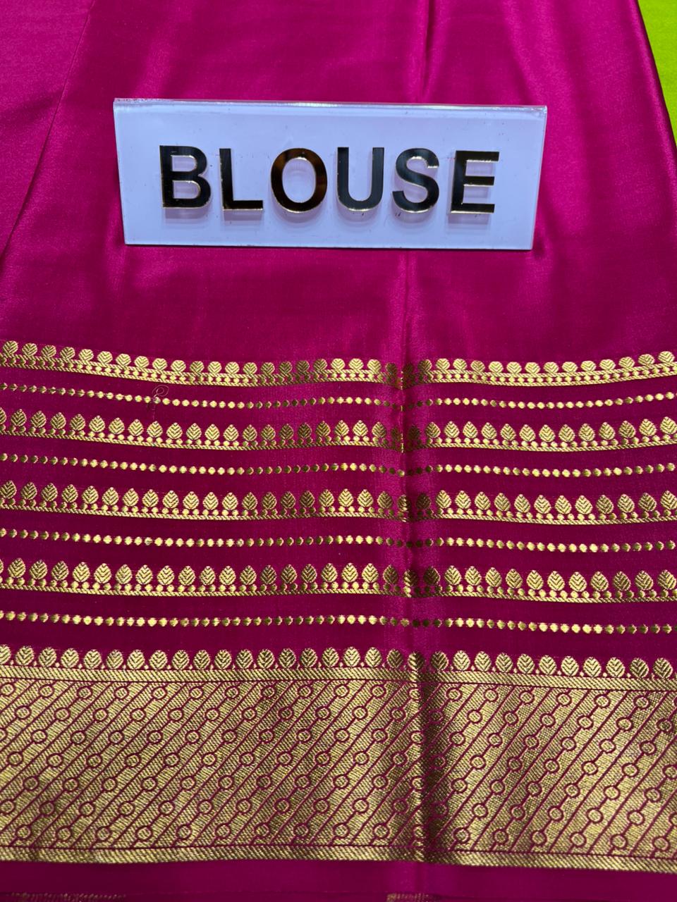 Pure Mysore Silk Saree.