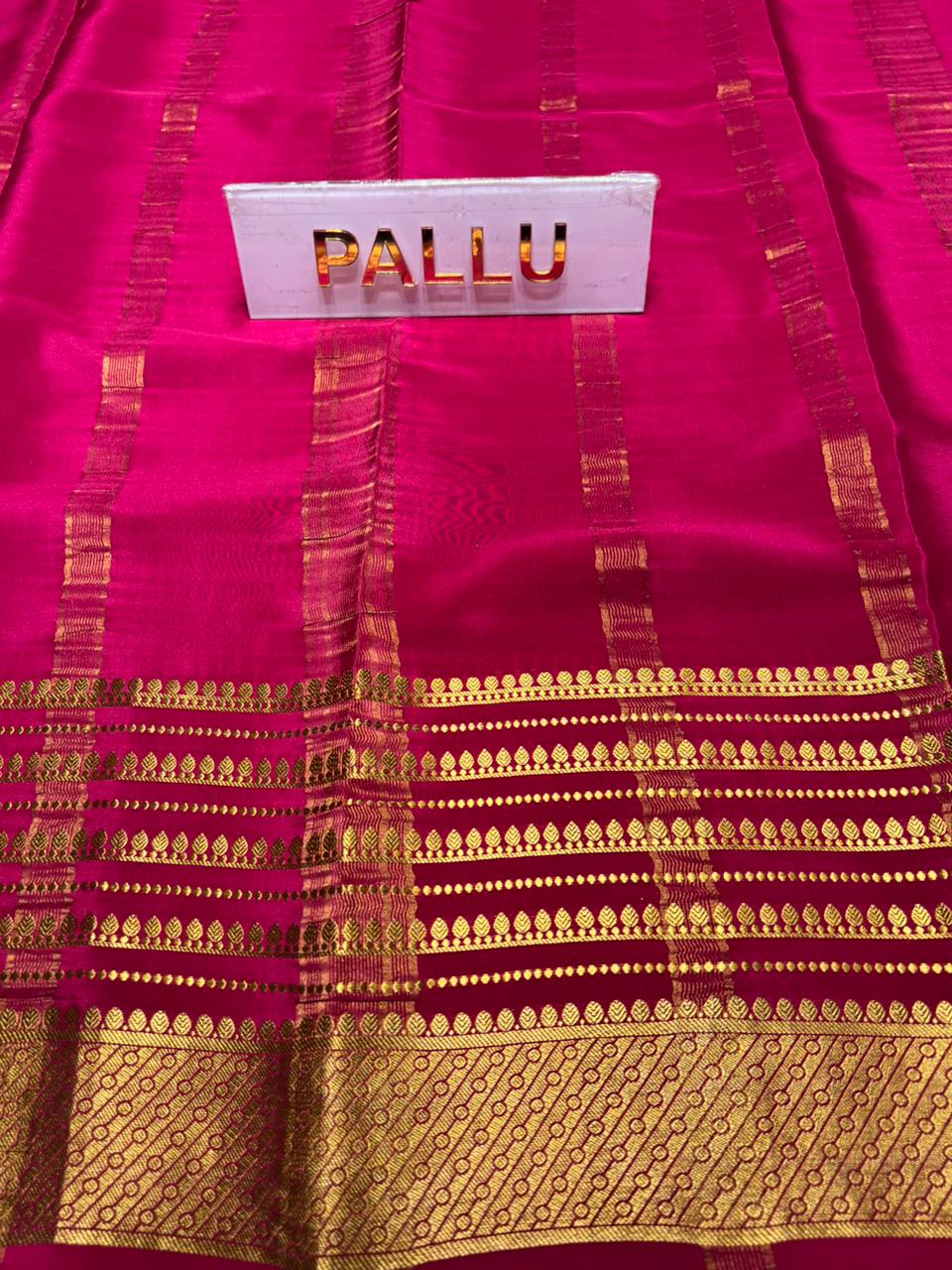 Pure Mysore Silk Saree.