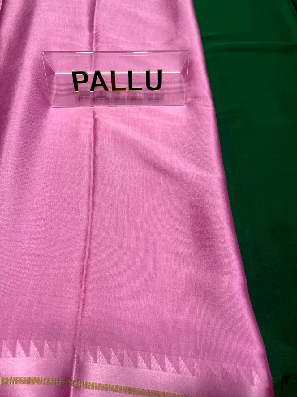 Pure Mysore Silk Saree.( 100 Gsm )