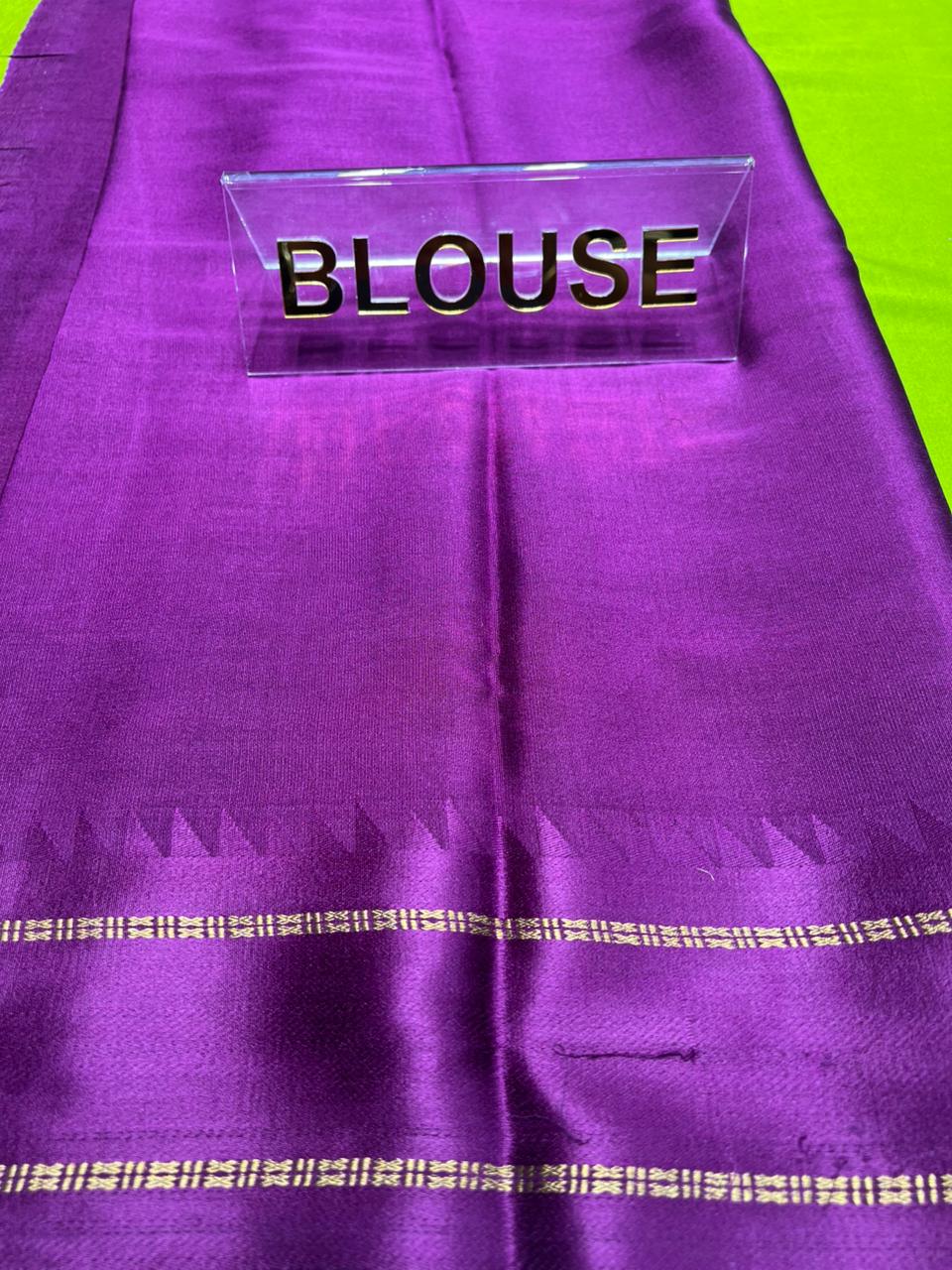 Pure Mysore Silk Saree.( 100 Gsm )