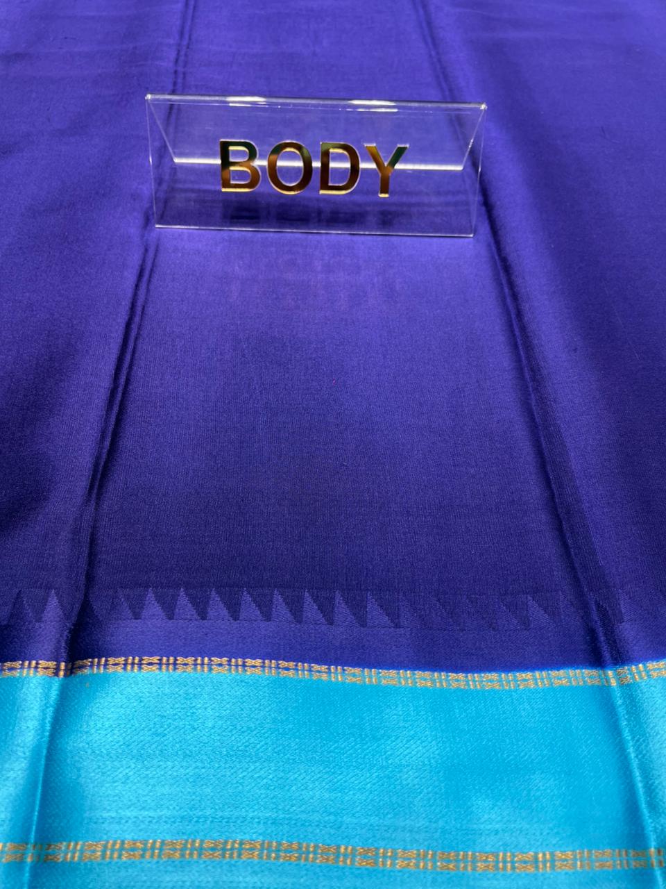 Pure Mysore Silk Saree.( 100 Gsm )