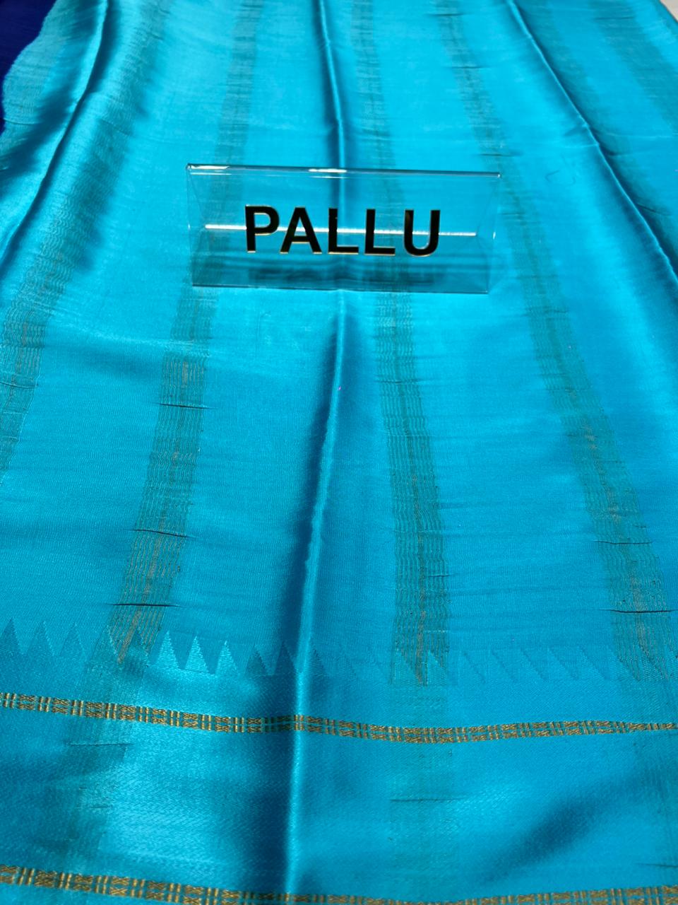 Pure Mysore Silk Saree.( 100 Gsm )