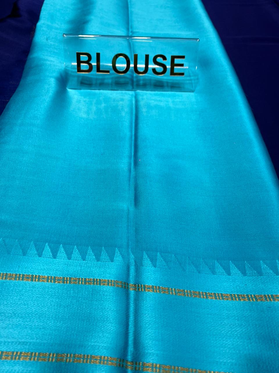 Pure Mysore Silk Saree.( 100 Gsm )