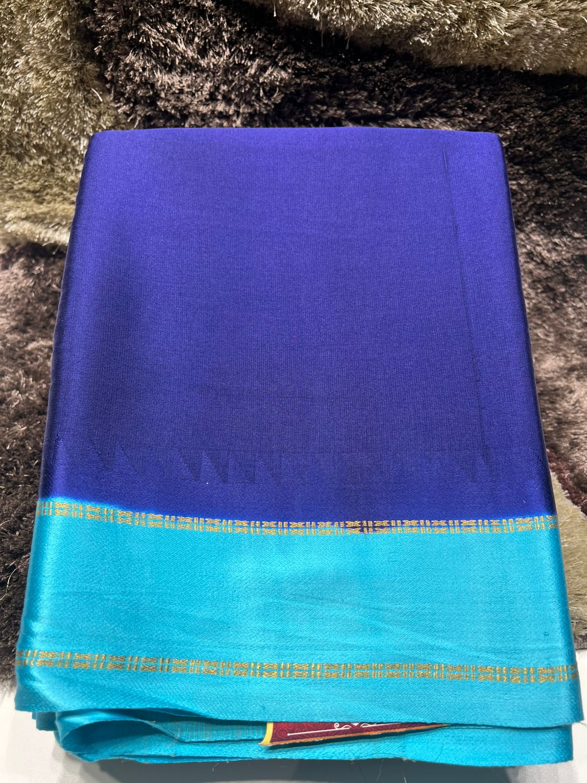 Pure Mysore Silk Saree.( 100 Gsm )