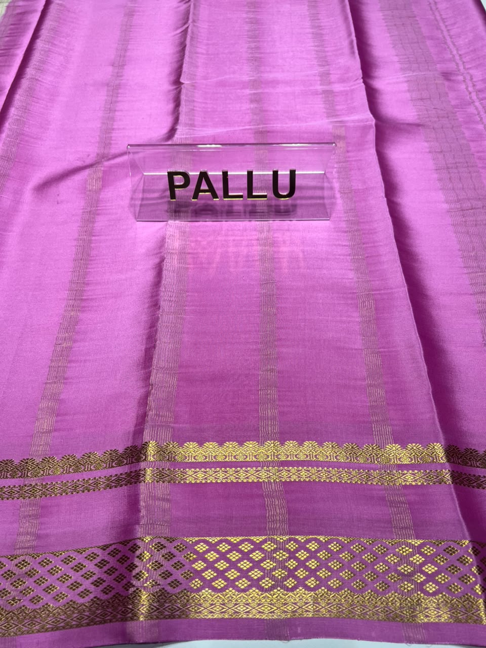 Pure Mysore Silk Saree.