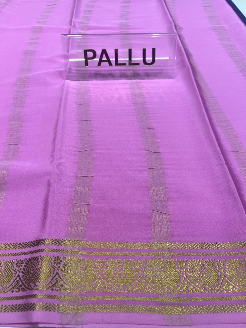 Pure Mysore Silk Saree.