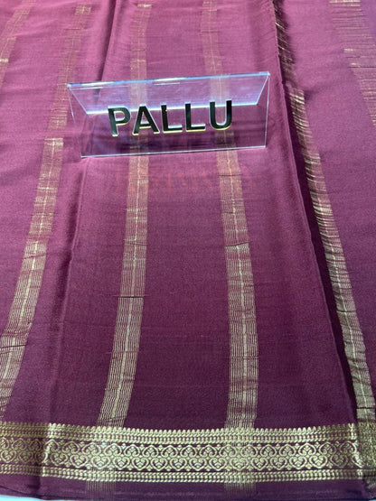 Pure Mysore Silk Saree.