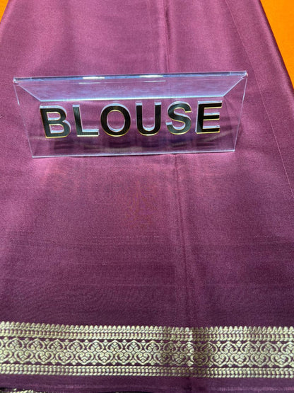 Pure Mysore Silk Saree.