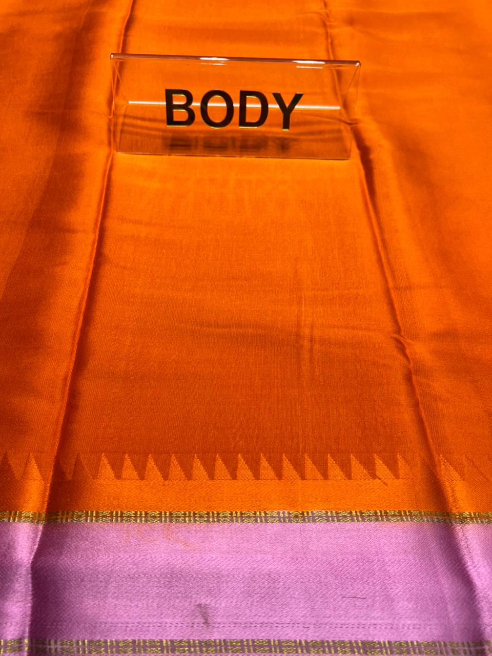 Pure Mysore Silk Saree.( 100 Gsm )